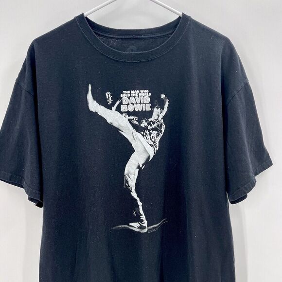 The Man Who Sold The World David Bowie Black T-Shirt - Picture 3 of 5